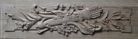 Sculpture pour lambris et boiseries | Sculpture ornementale sur bois